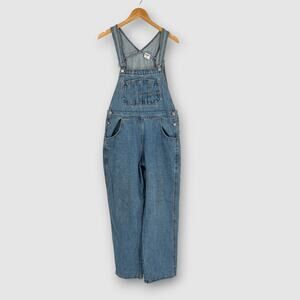 90s Vintage WAVE Denim Overalls Made in USA 100% Cotton Workwear Size XL